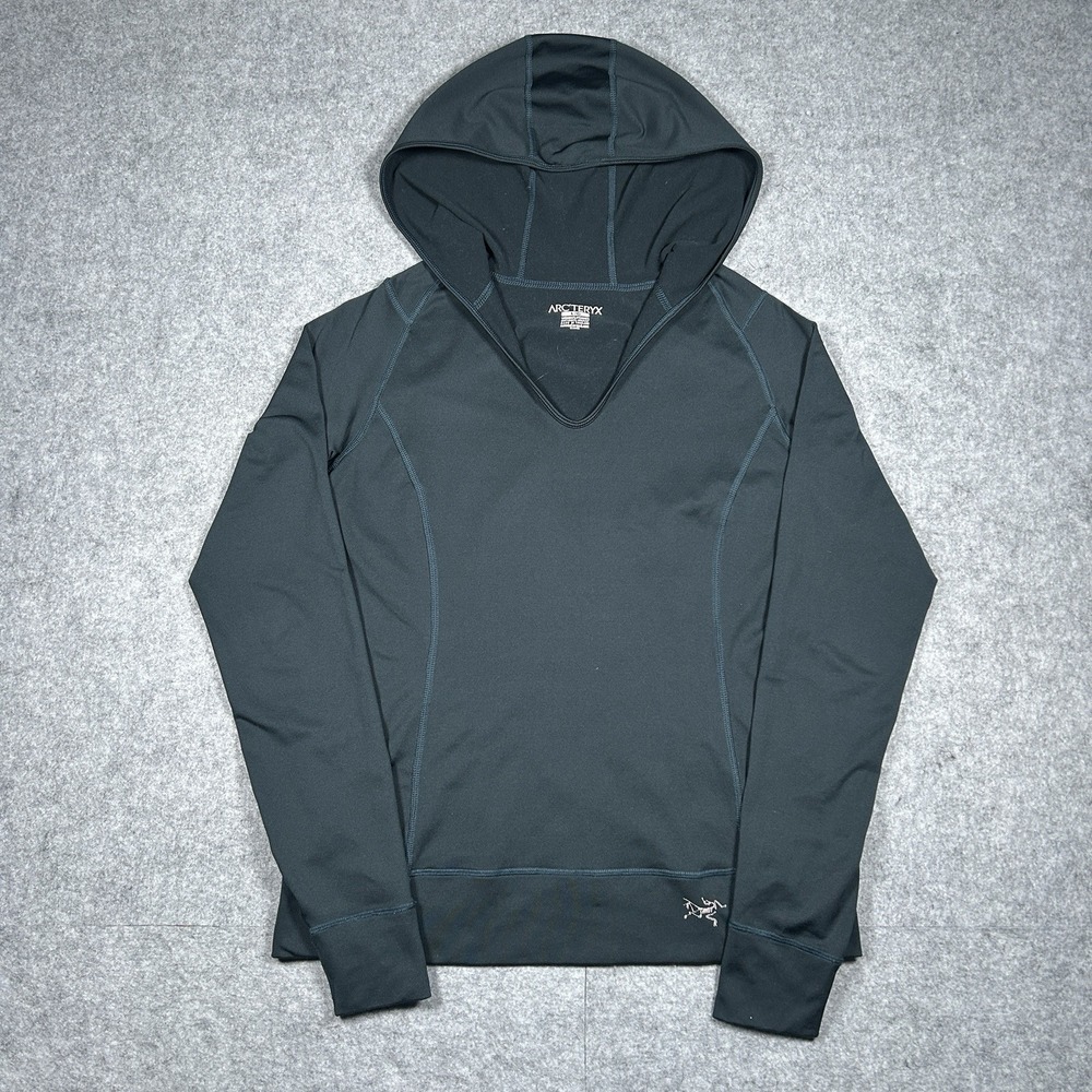 Arc'terx Escala Hoodie Women's Size Large Teal‎ Activewear Polyester Pullover